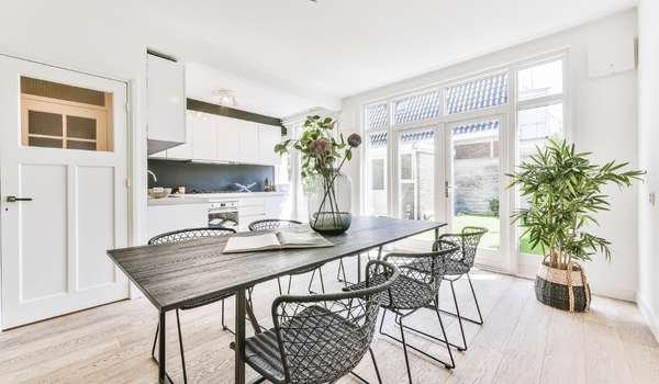 White Colour Dining Room